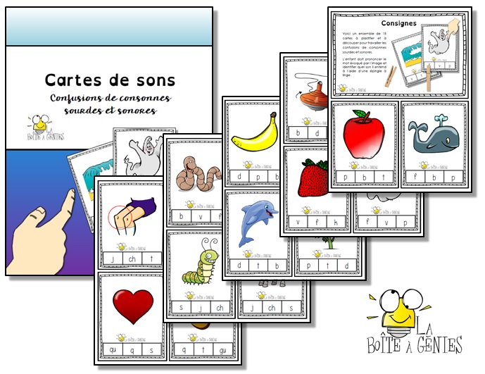 Cartes De Sons -confusions Fb - La Boîte à Génies